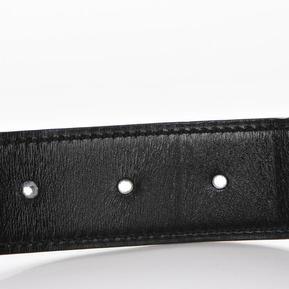 Hermes Box Togo 32mm Belt Strap 90 Black Blue Jean 8 of 9