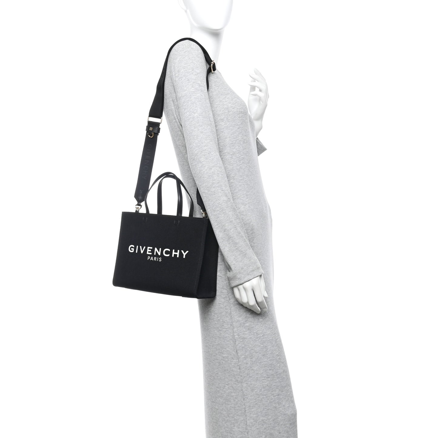 Canvas Small G Tote Black
