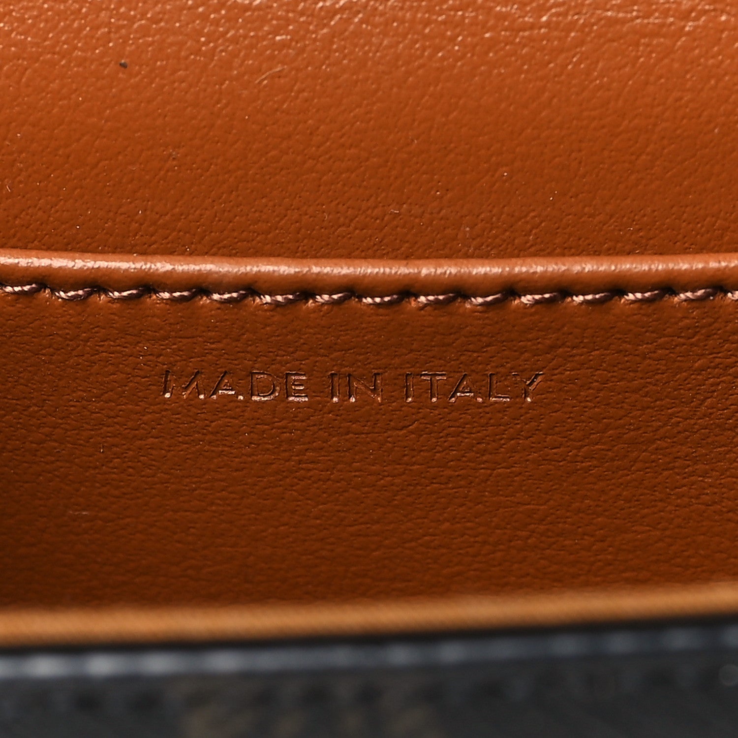Celine Triomphe Canvas Calfskin Mini Claude Tan 7 of 9