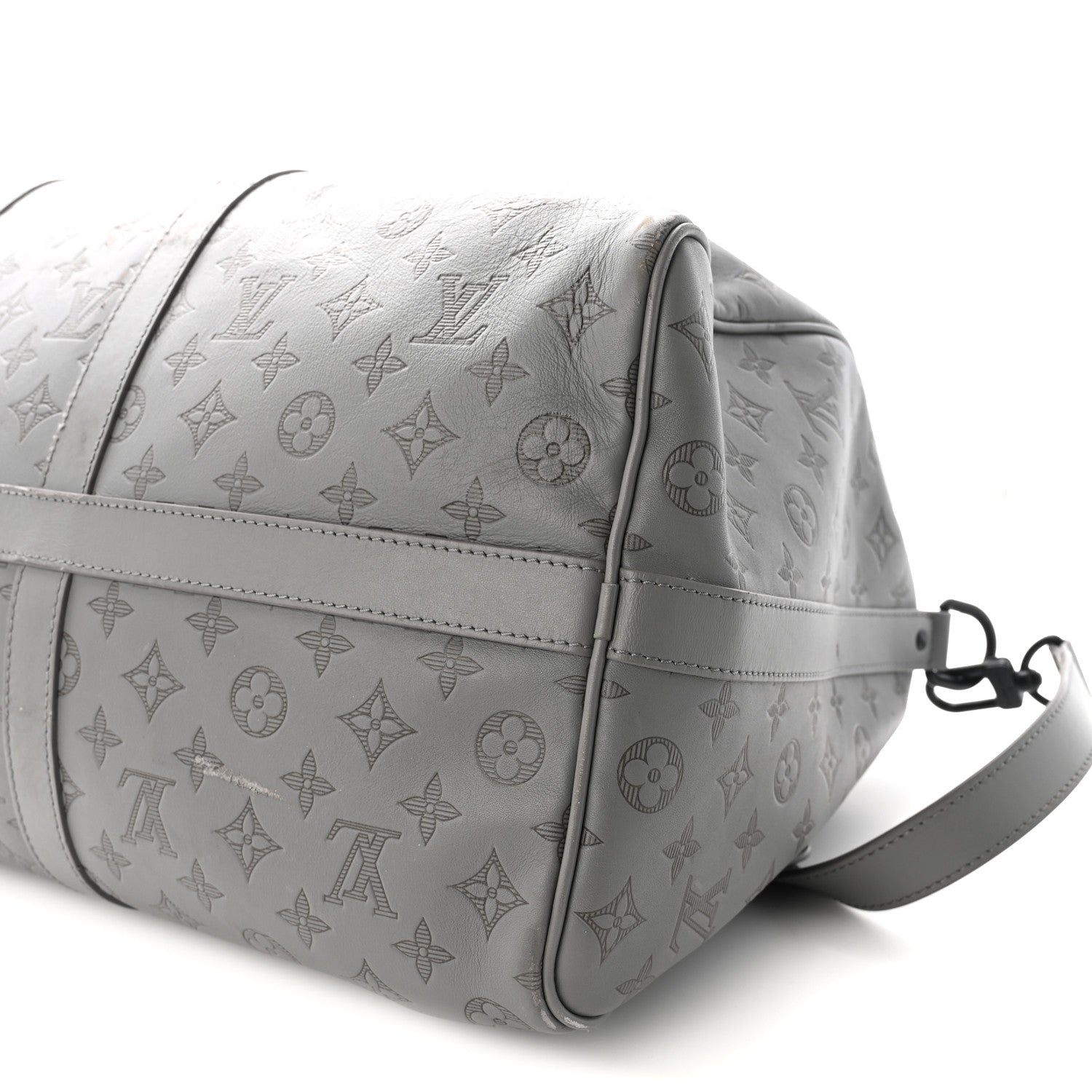 Louis Vuitton Calfskin Monogram Shadow Keepall Bandouliere 50
