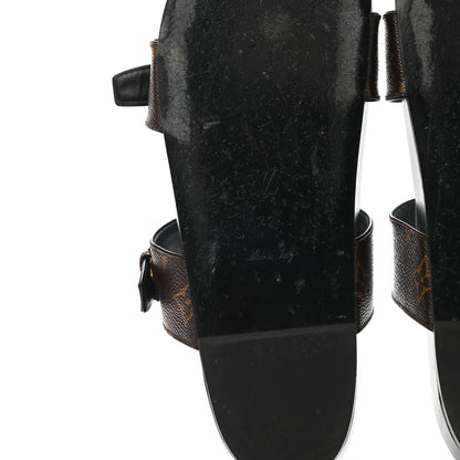 Louis Vuitton Monogram Bom Dia Mule Sandals 42 Black 6 of 13