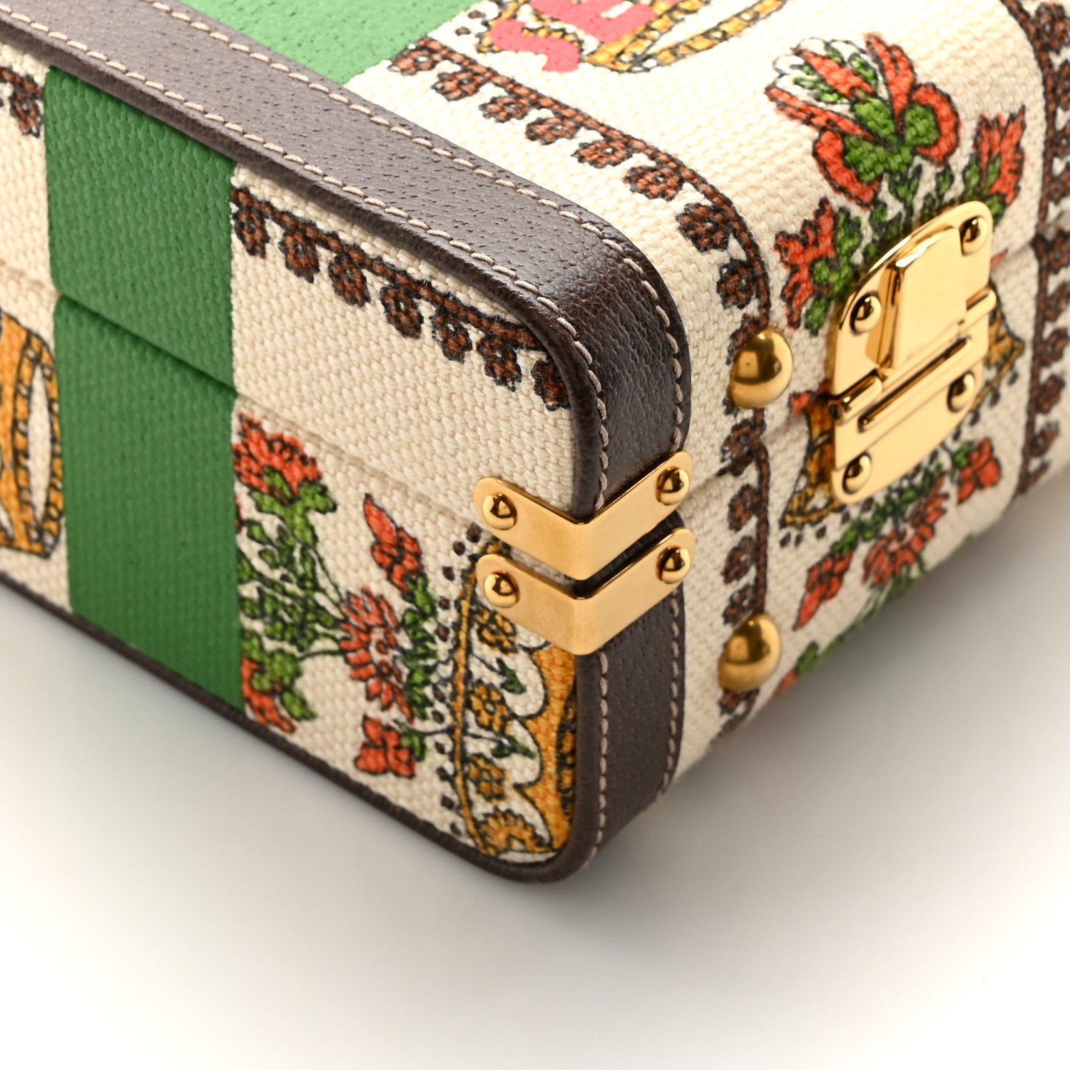 Gucci Canvas Calfskin 100 Centennial Music Beauty Case Multicolor 8 of 9