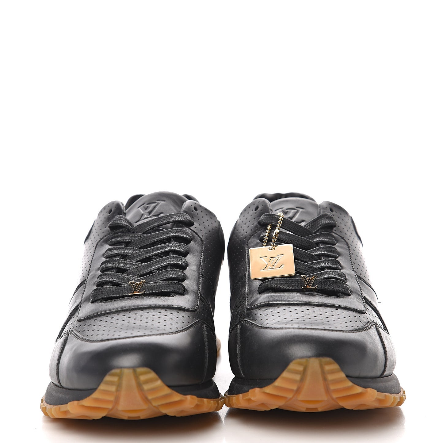 X SUPREME Calfskin Run Away Sneakers 10 Black