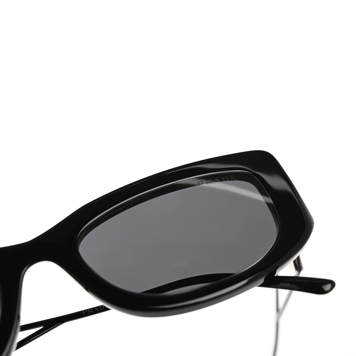 Acetate Sunglasses SPR 14Y Black Slate Gray