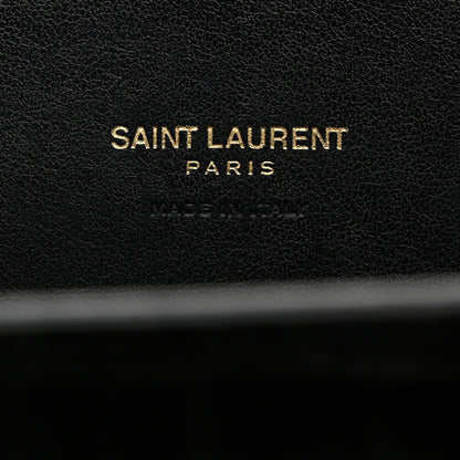 Saint Laurent Calfskin Crocodile Embossed Nano Sac De Jour Black 6 of 10