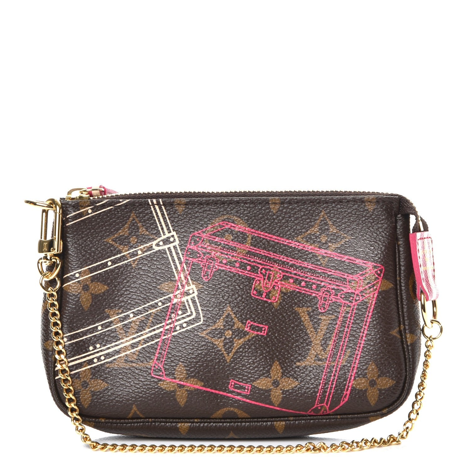 Louis Vuitton Monogram 2014 Christmas Animation Mini Pochette Accessories 1 of 8