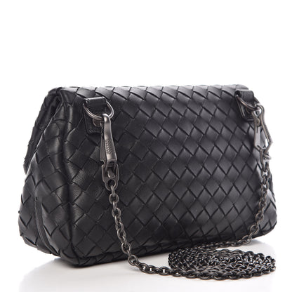 Bottega Veneta Nappa Intrecciato Mini Chain Messenger Black 3 of 12