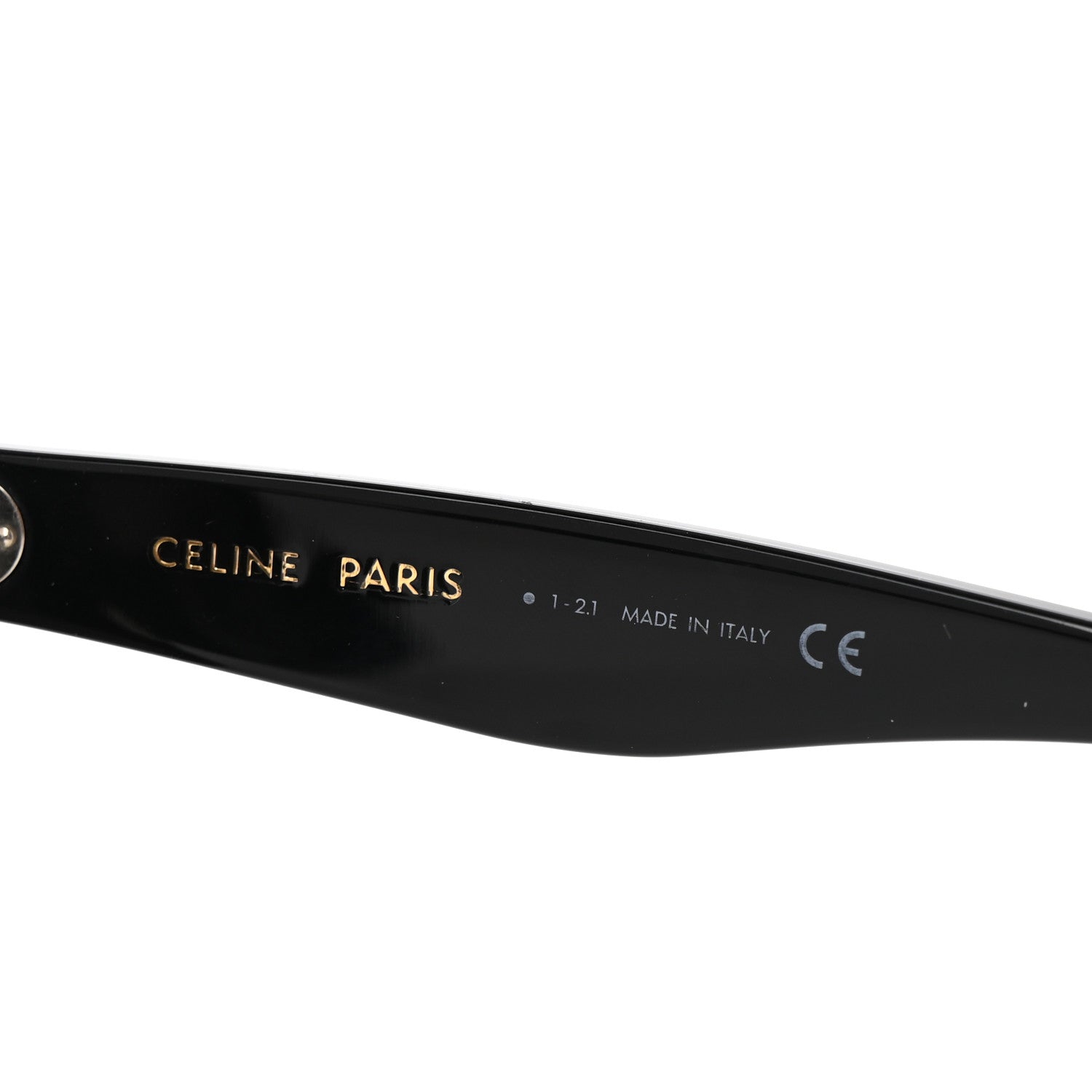 Celine Acetate Polarized Oversized Sunglasses CL4055IN Black 5 of 8