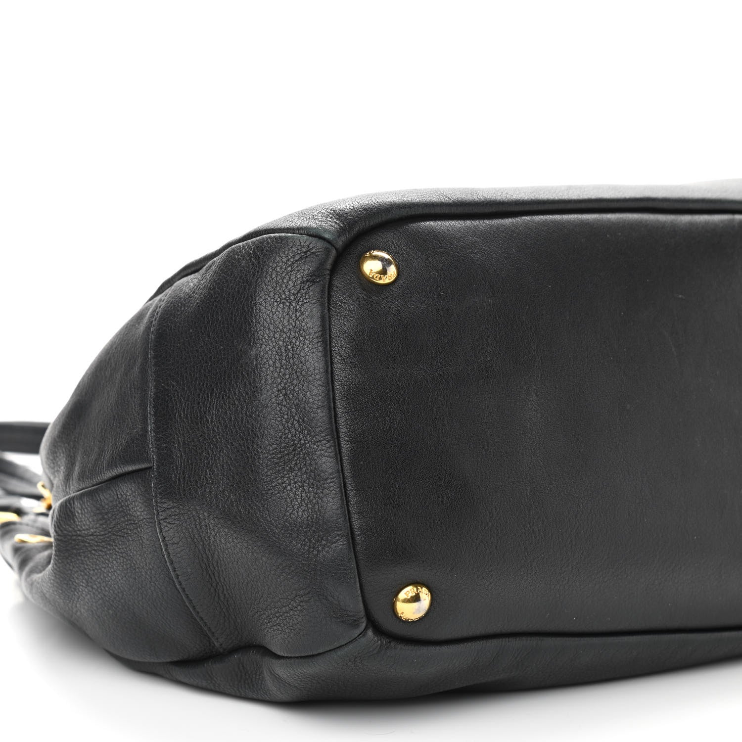 Prada Soft Calf Tote Black 9 of 11