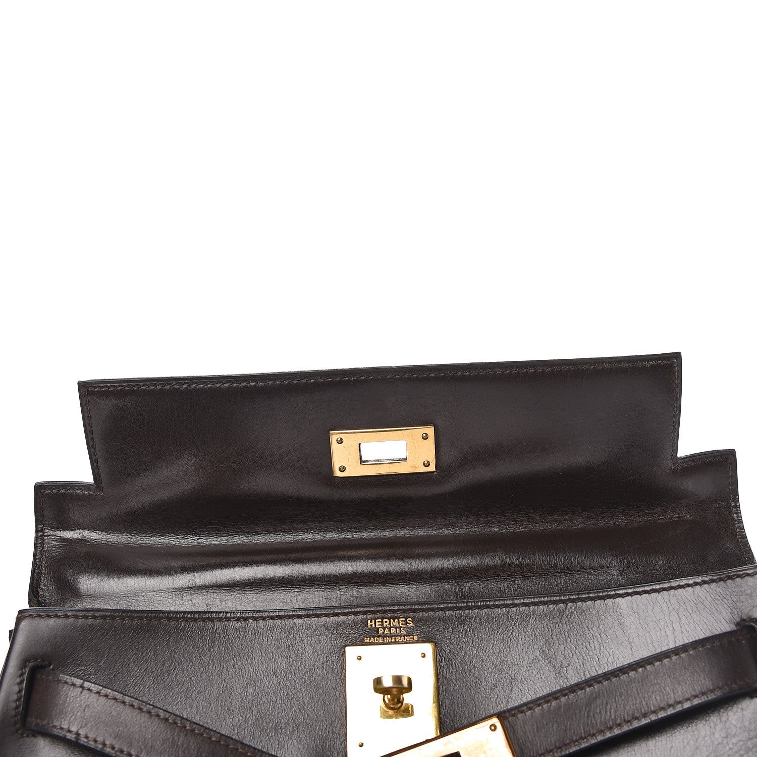 Hermes Box Kelly Retourne 28 Chocolate 15 of 35