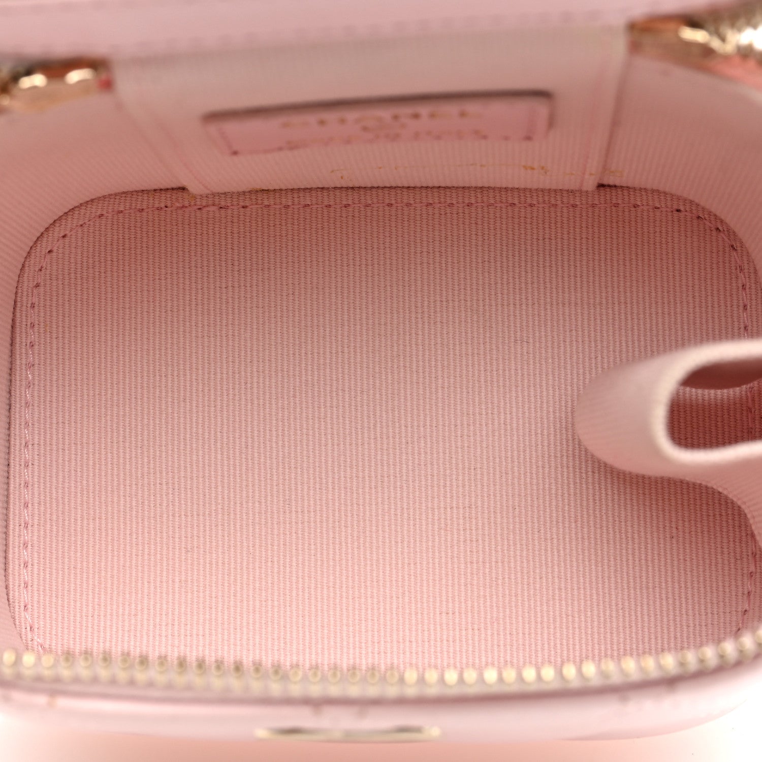 Chanel Lambskin Quilted Mini Top Handle Vanity Case With Chain Light Pink 5 of 11