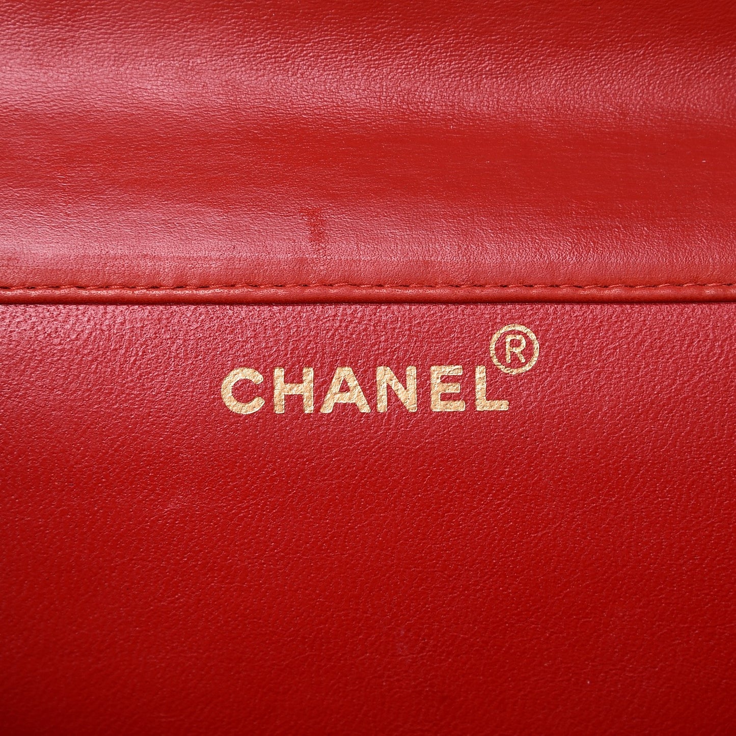 Lambskin Quilted Medium Double Sided Flap Red