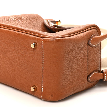 Hermes Barenia Faubourg Mini Lindy 20 Fauve Ficelle 10 of 11