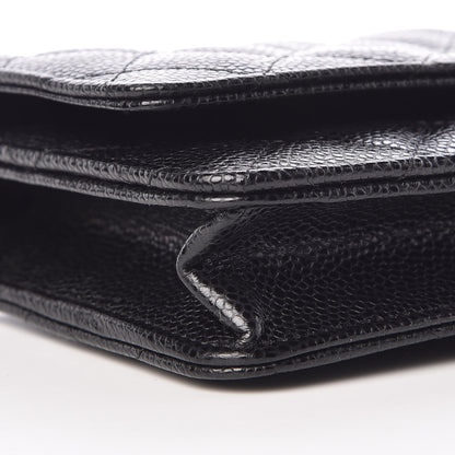 Chanel Caviar Quilted Wallet On Chain WOC Black 9 of 11