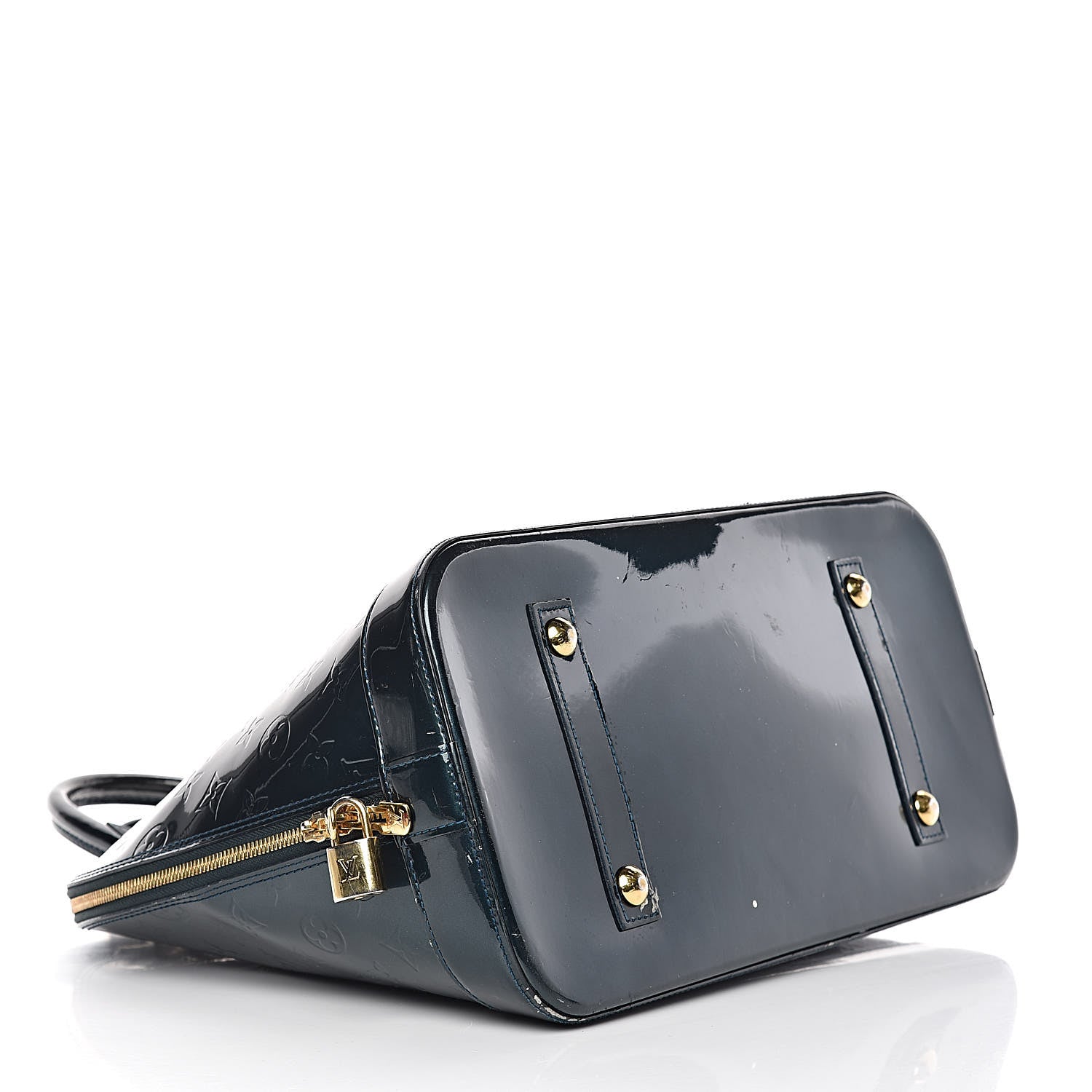 Louis Vuitton Vernis Alma GM Blue Nuit 4 of 42