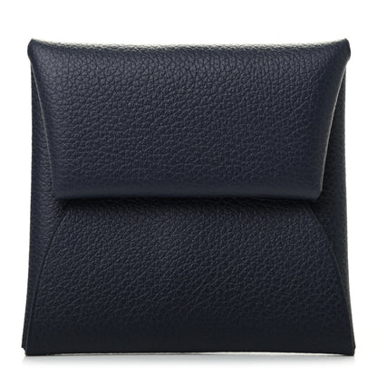 Hermes Chevre Mysore Bastia Coin Purse Bleu Indigo 1 of 6