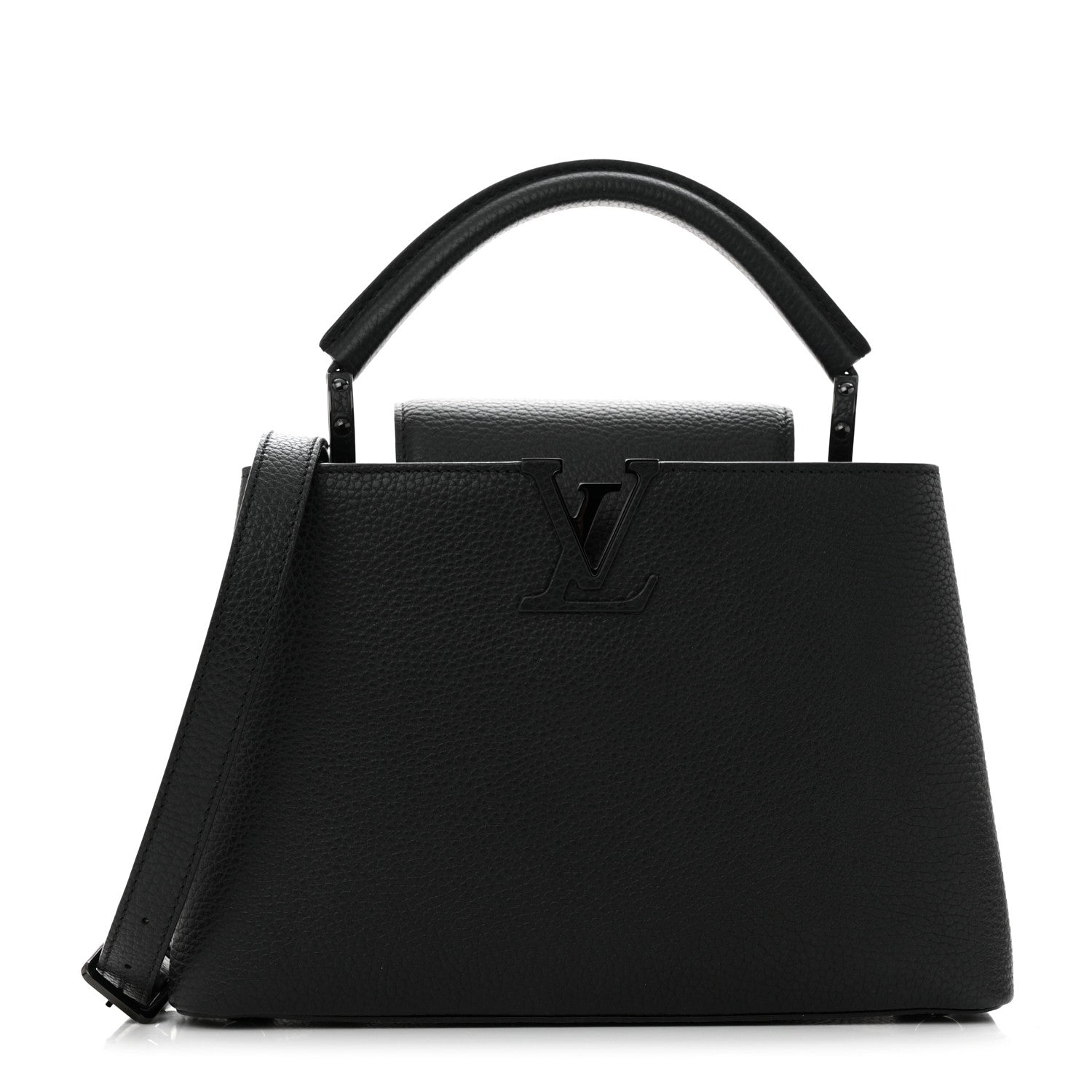 Louis Vuitton Taurillon Capucines BB Black 1 of 9