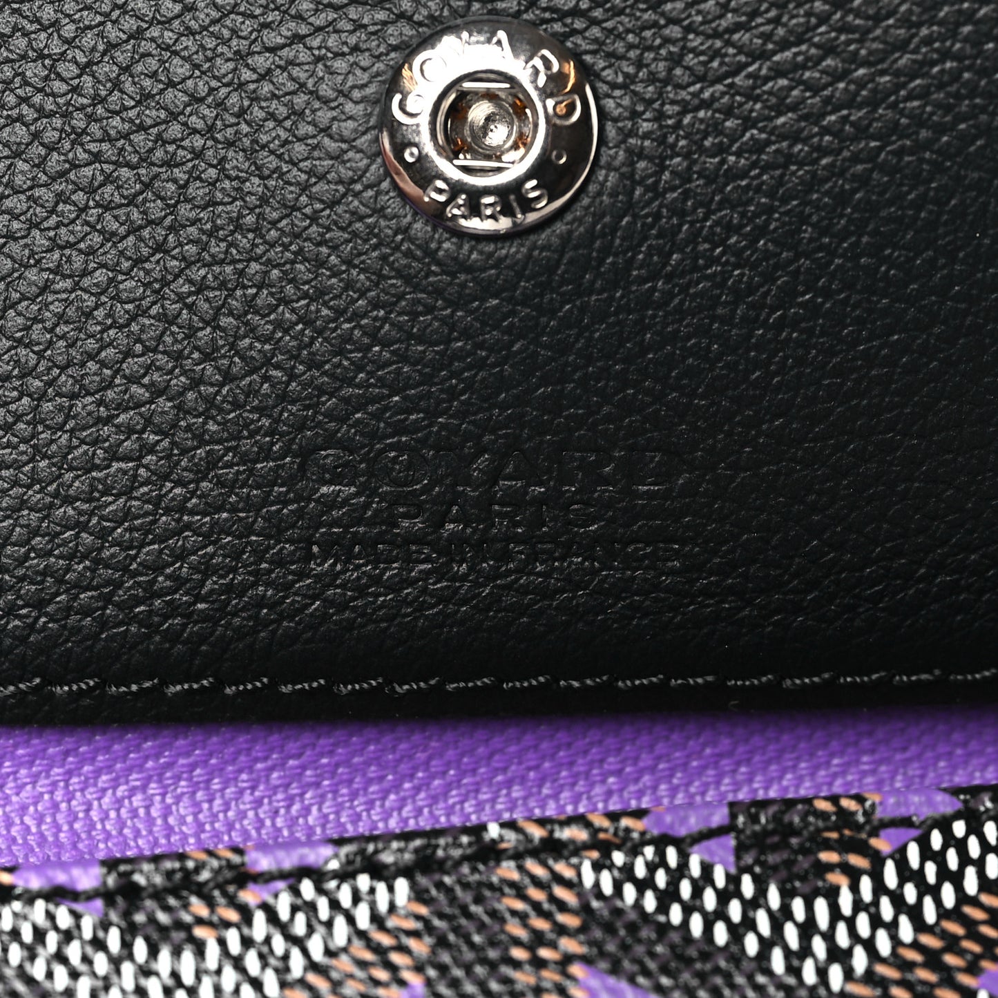 Goyardine Saint Louis Claire Voie PM Black Violet