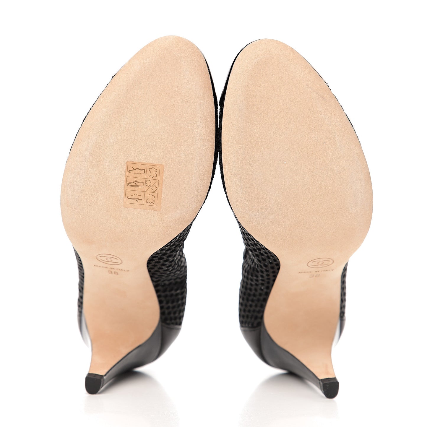 Mesh CC Pearl Pumps 38 Black