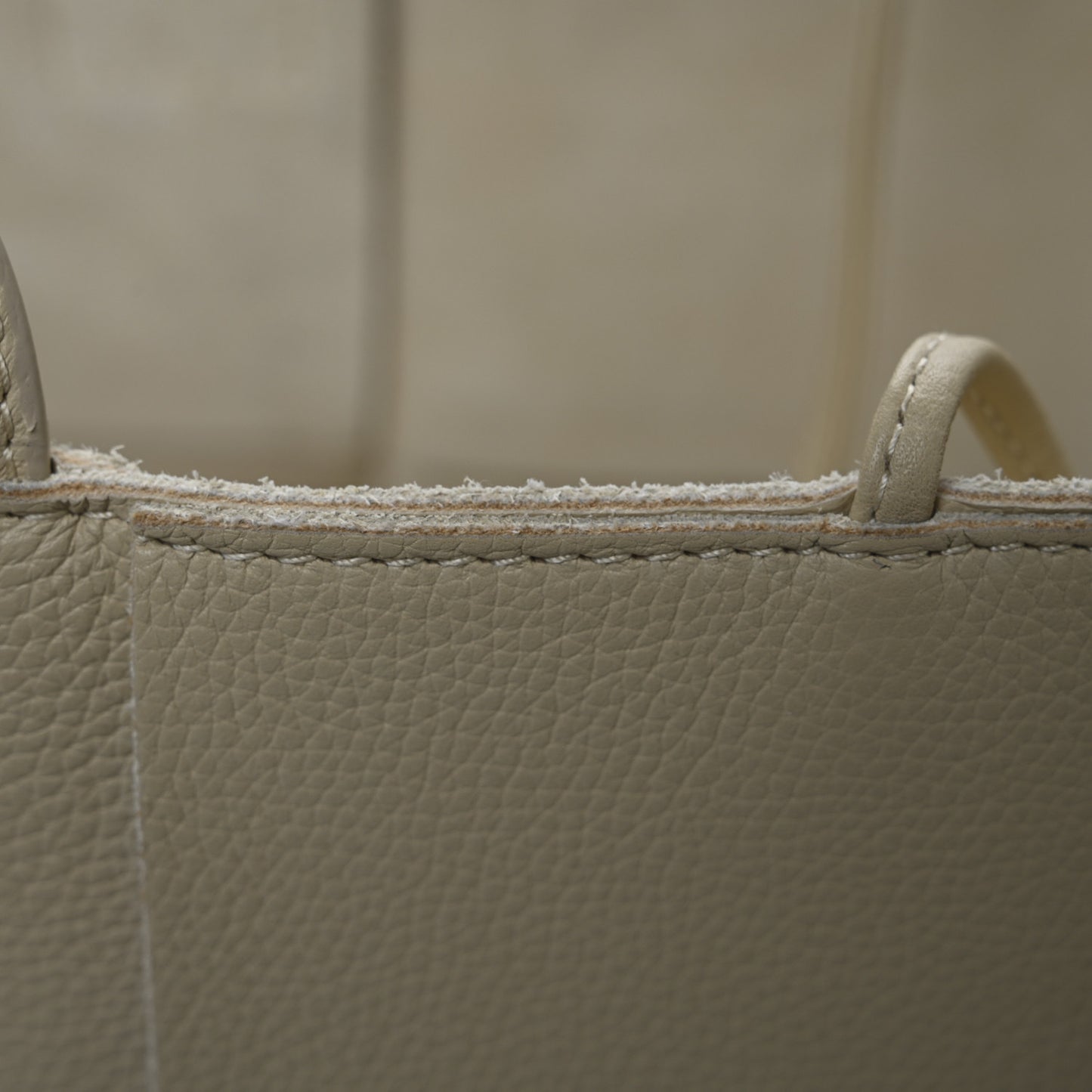Grained Calfskin Intrecciato Medium Arco Tote Porridge
