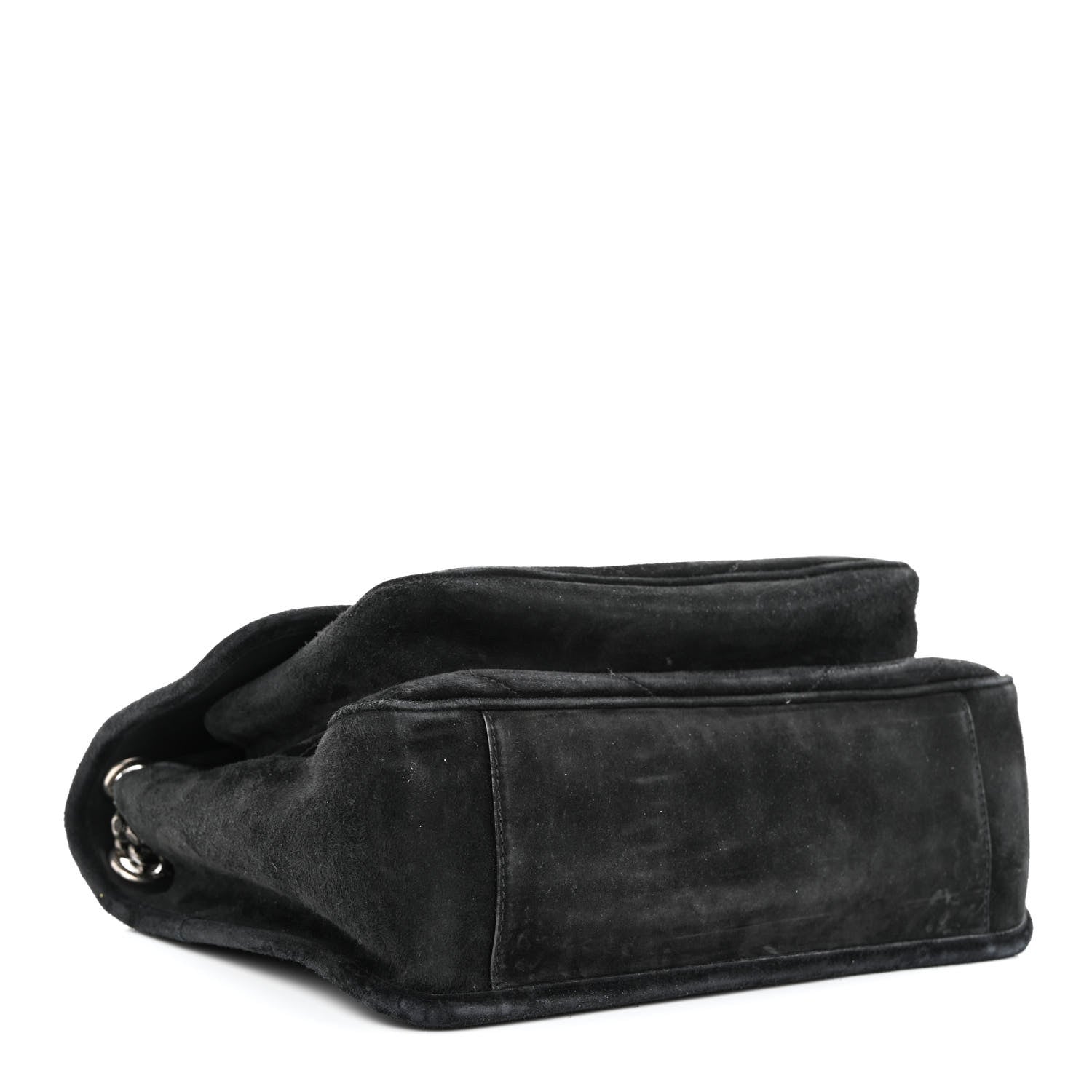 Saint Laurent Suede Monogram Matelasse Medium Niki Chain Satchel Black 4 of 10
