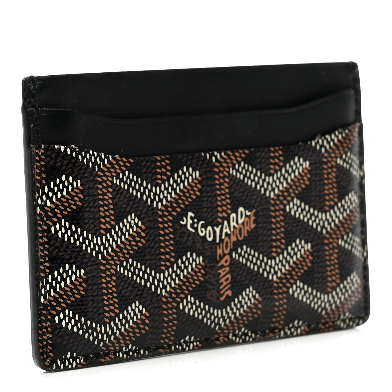 Goyard Goyardine Saint Sulpice Card Holder Black 3 of 11