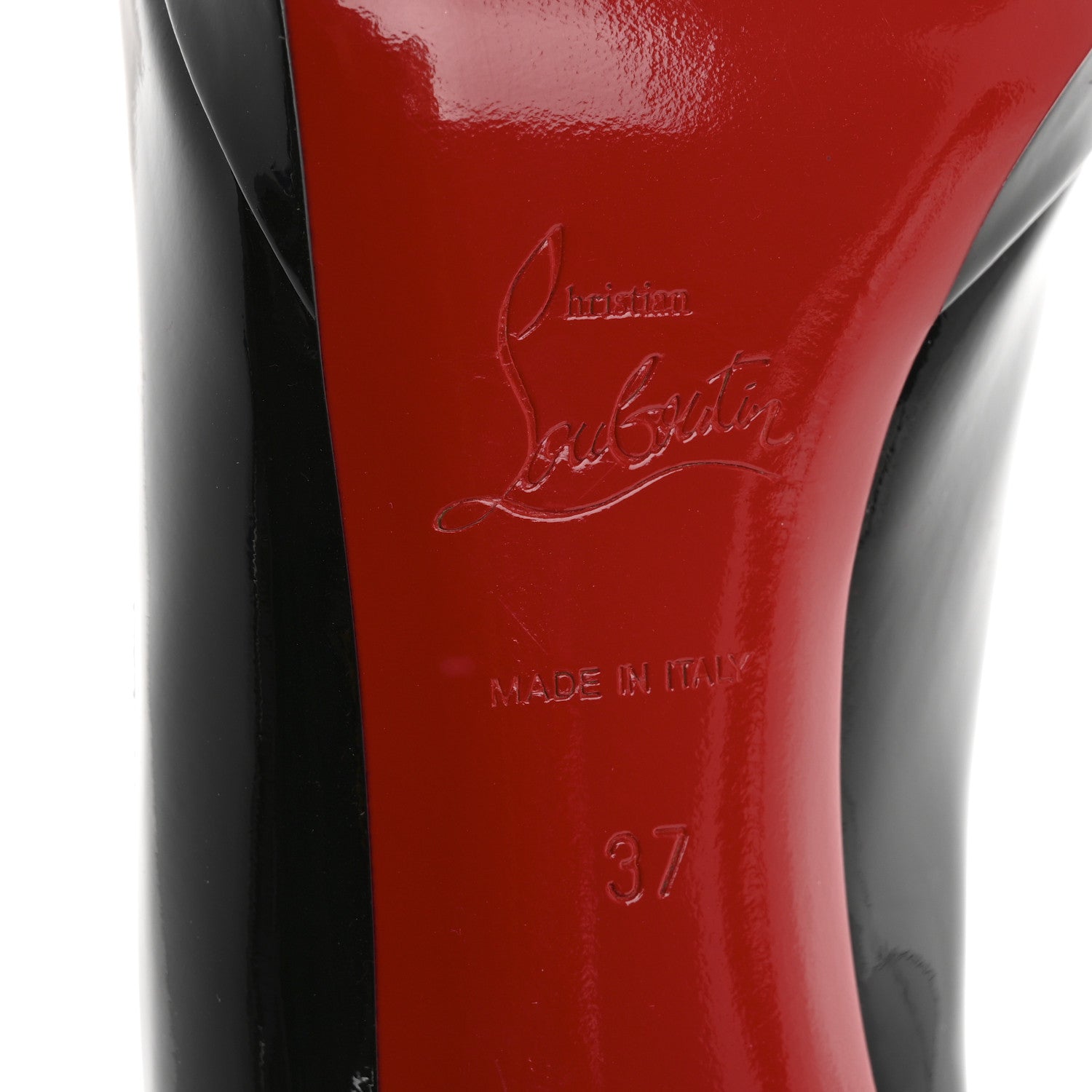 Christian Louboutin Patent New Simple 120 Pumps 37 Black 8 of 8