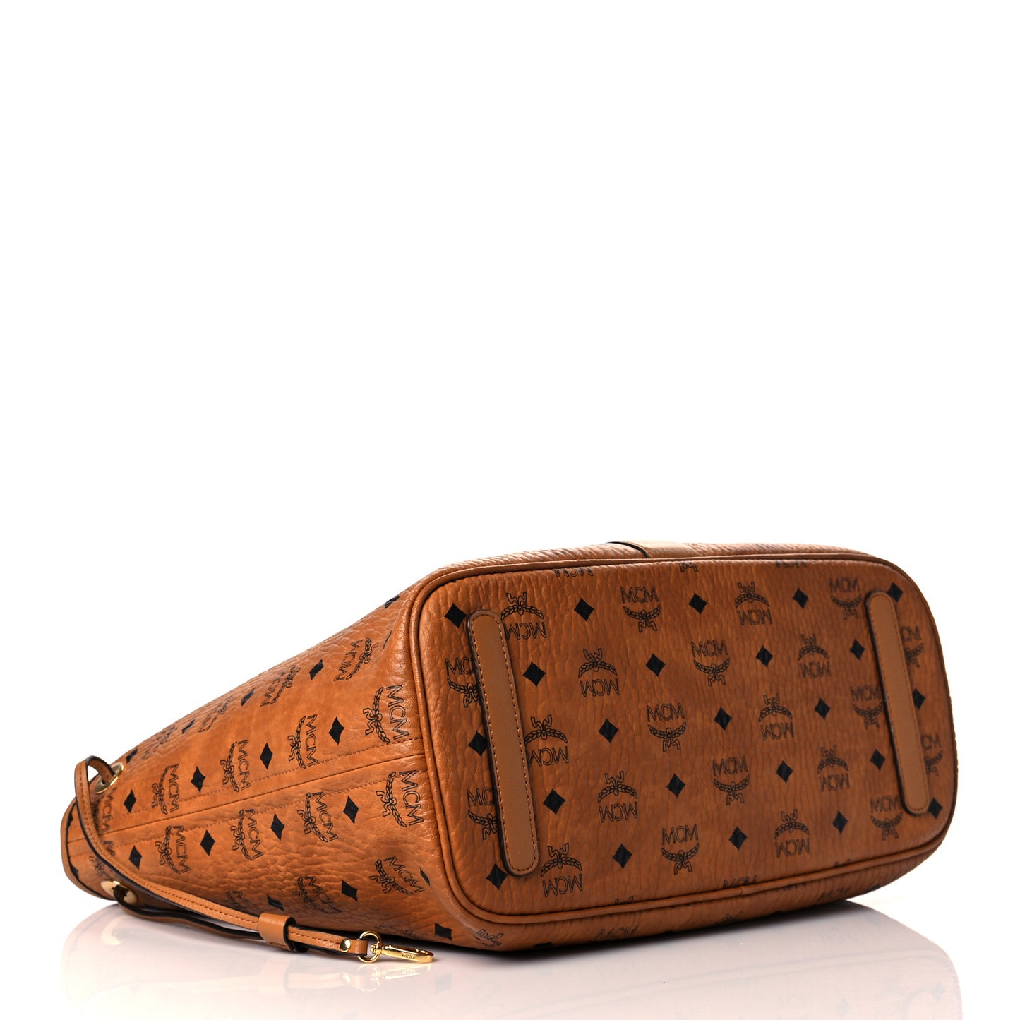 Visetos Medium Liz Reversible Shopper Tote Cognac