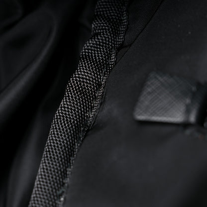 Prada Tessuto Nylon Montagna Double Buckle Backpack Black 9 of 10