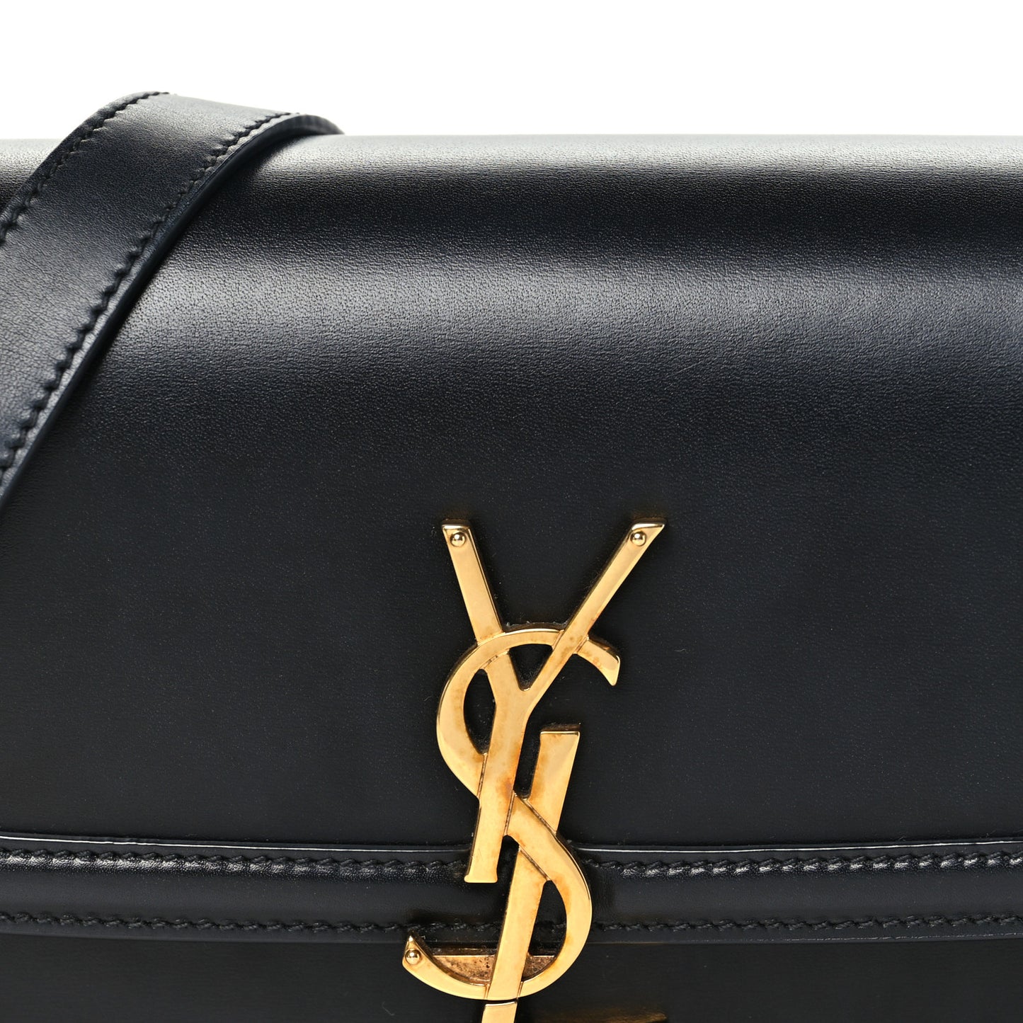 Smooth Calfskin Small Solferino Satchel Black