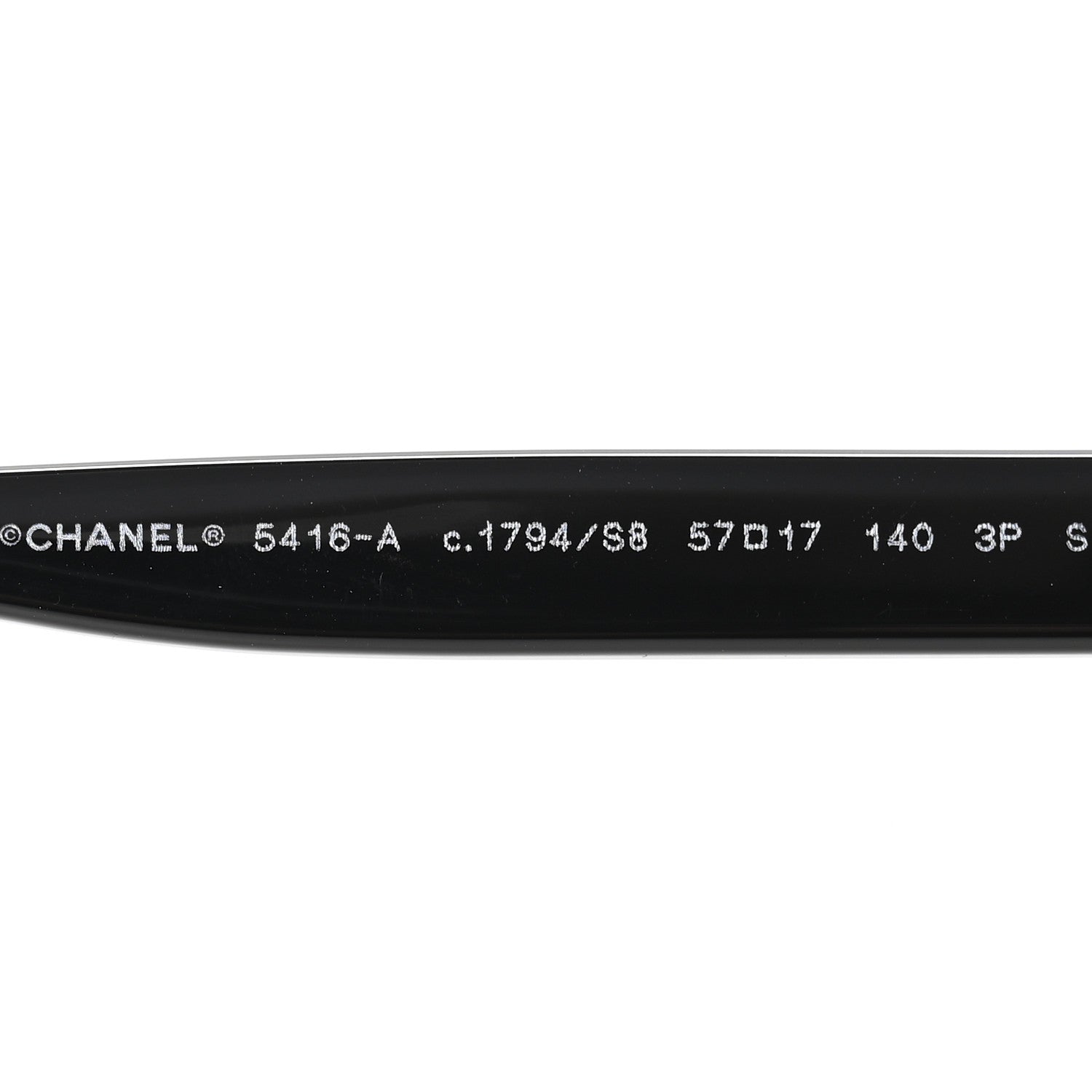 Chanel Acetate Polarized Oval Sunglasses 5416-A Black Red 5 of 8