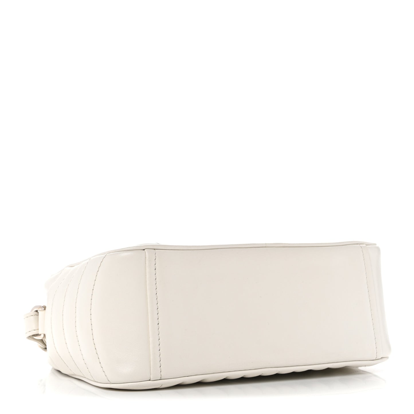 Soft Calfskin Diagramme Camera Bag White