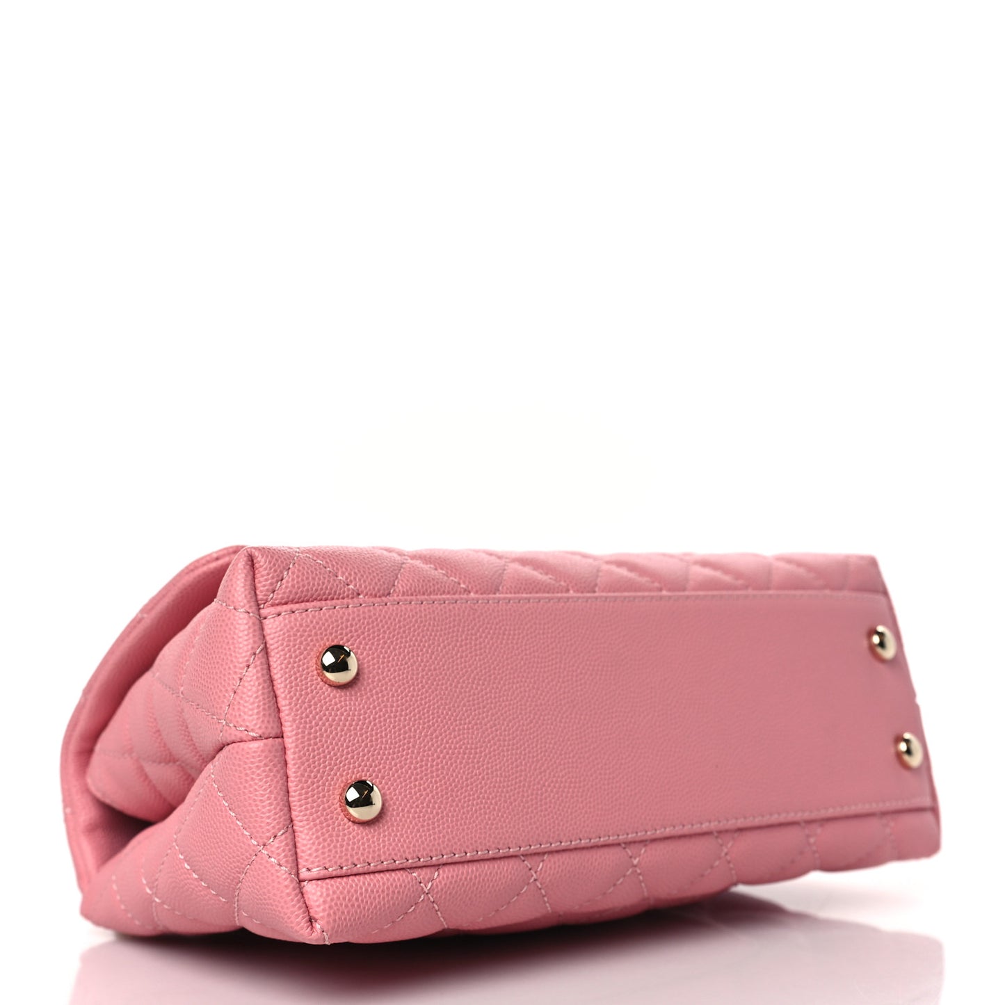 Caviar Quilted Mini Coco Handle Flap Pink