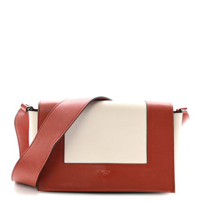 Celine Shiny Smooth Calfskin Medium Frame Shoulder Bag Maple White 1 of 10