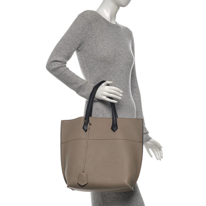 Fendi Vitello All In Shopper Tote Tortora Black 2 of 8