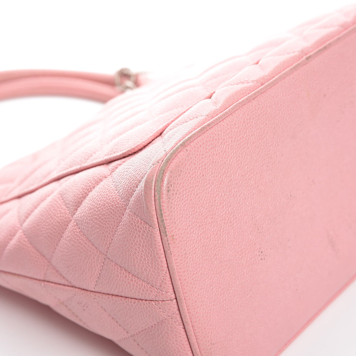 Caviar Quilted Medallion Tote Light Pink