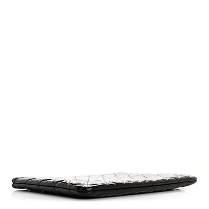 Chanel Patent Calfskin Quilted Medium Cosmetic Case Black 4 of 11