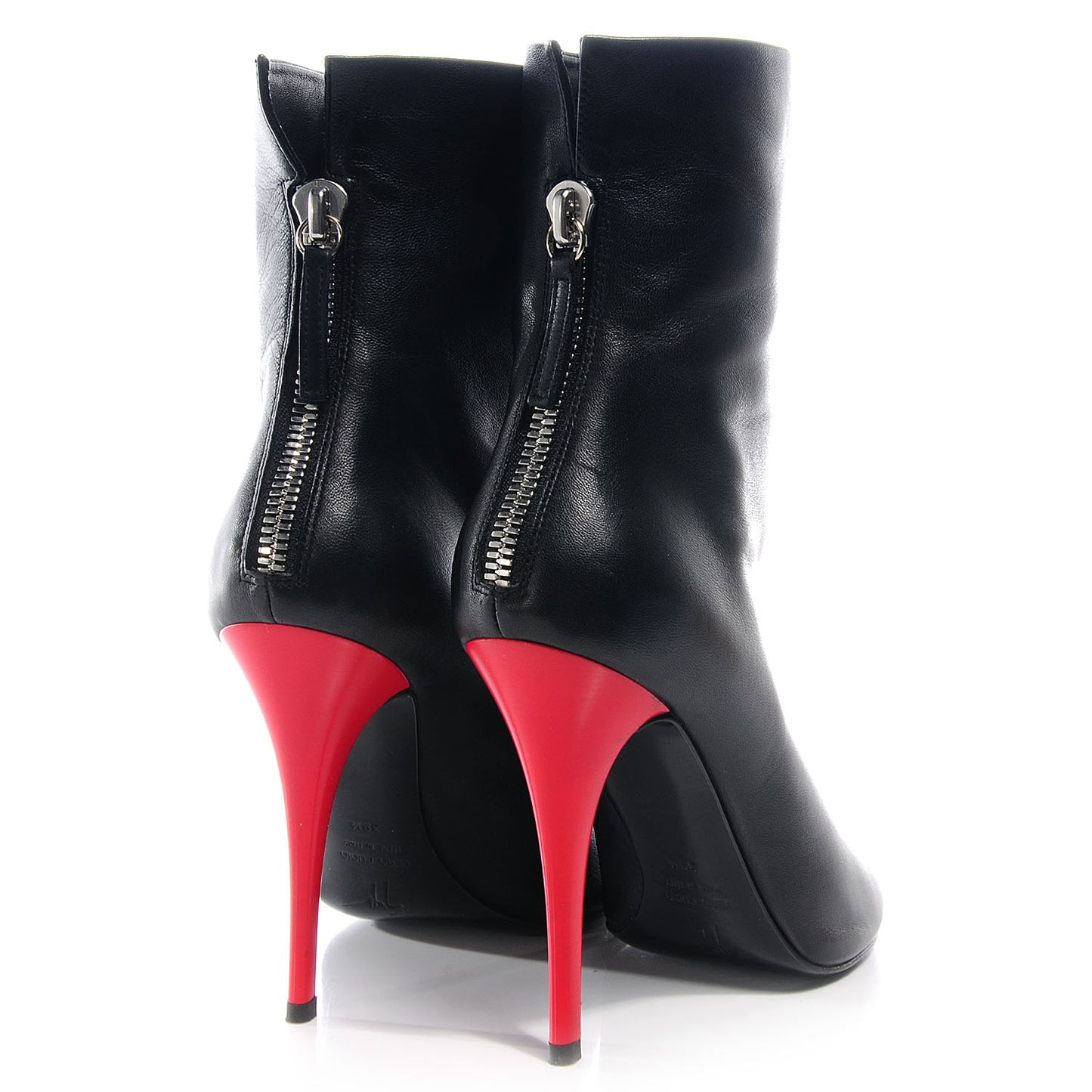 GIUSEPPEZANOTTILeatherColorBlockPeepToeHeels38.5Black