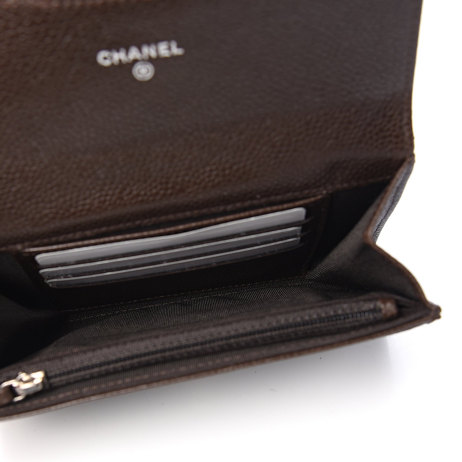 Chanel Caviar Quilted Small Flap Wallet Brown 4 of 8