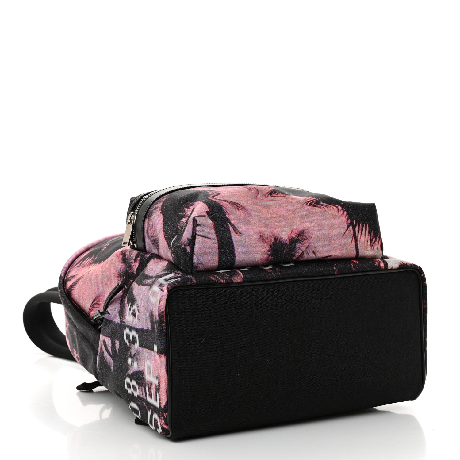 Saint Laurent Canvas Palm Tree Sunset City Backpack Violet Black 4 of 9