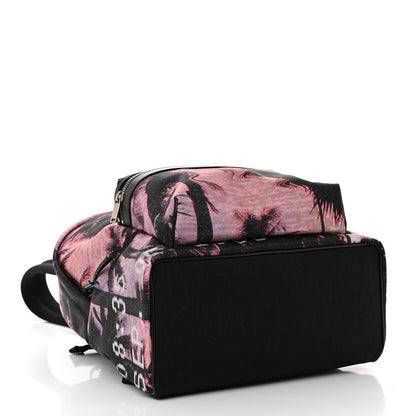 Saint Laurent Canvas Palm Tree Sunset City Backpack Violet Black 4 of 9