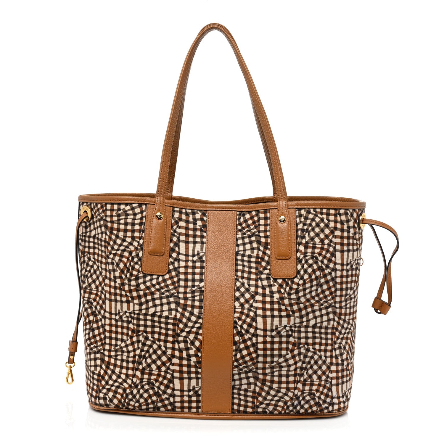 MCM Visetos Medium Liz Reversible Shopper Tote Cognac 4 of 23