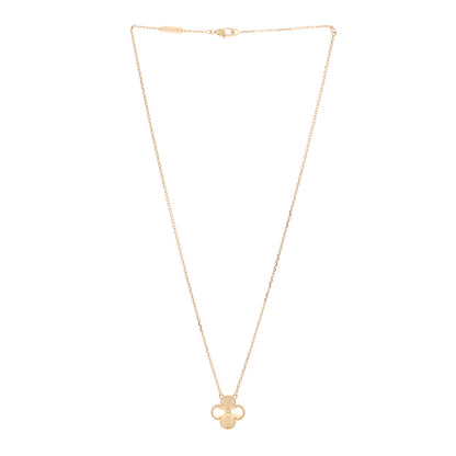 Van Cleef & Arpels 18K Yellow Gold Guilloche Vintage Alhambra Pendant Necklace 3 of 6