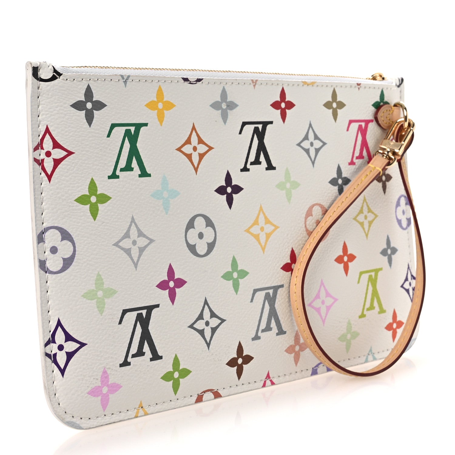 Louis Vuitton LV X TM Monogram Multicolor Neverfull Pochette White 3 of 7