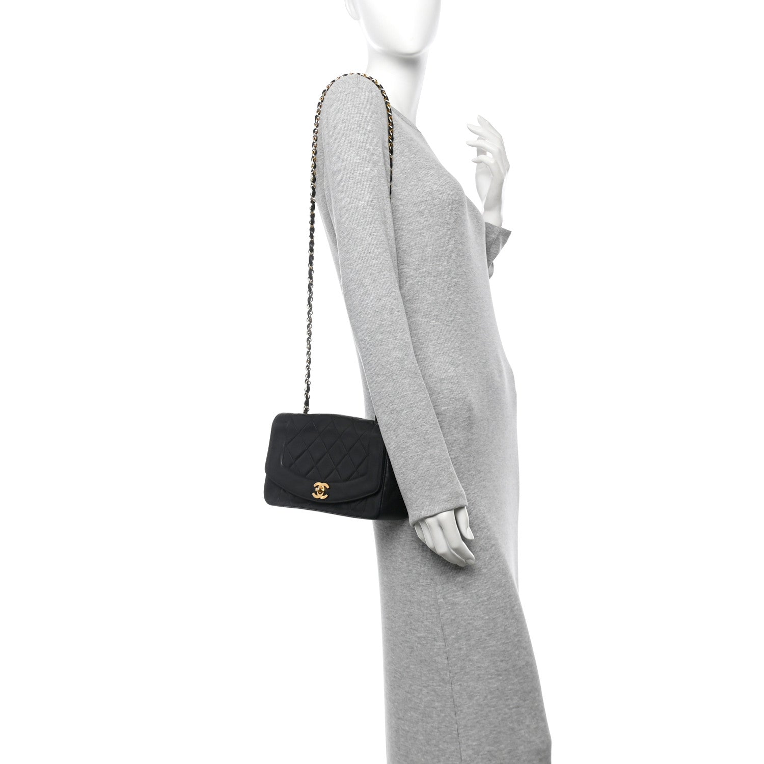 Chanel Lambskin Quilted Small Single Flap Black 2 of 11