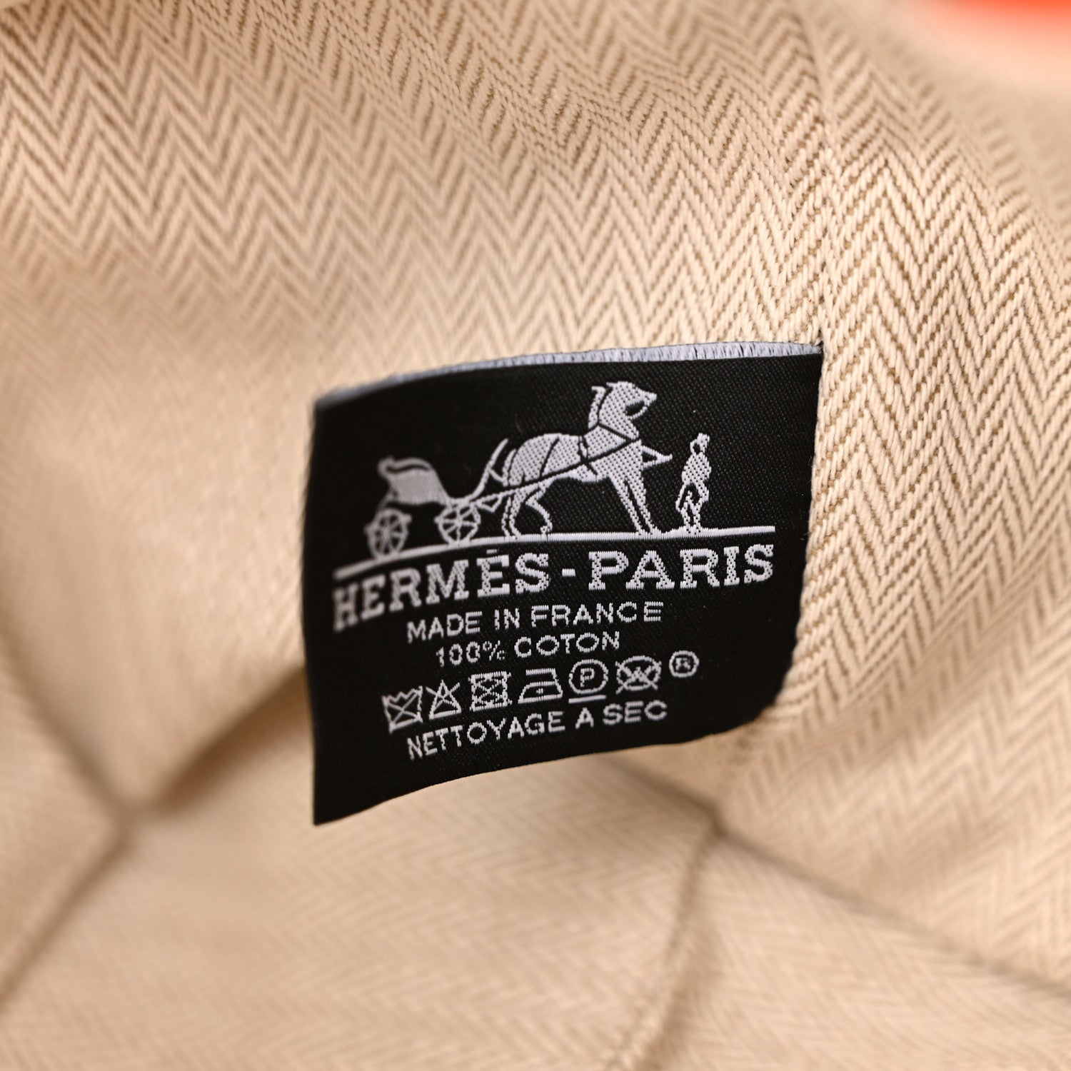 Hermes Canvas Small Bride-A-Brac Pouch Orange Burgundy 6 of 8