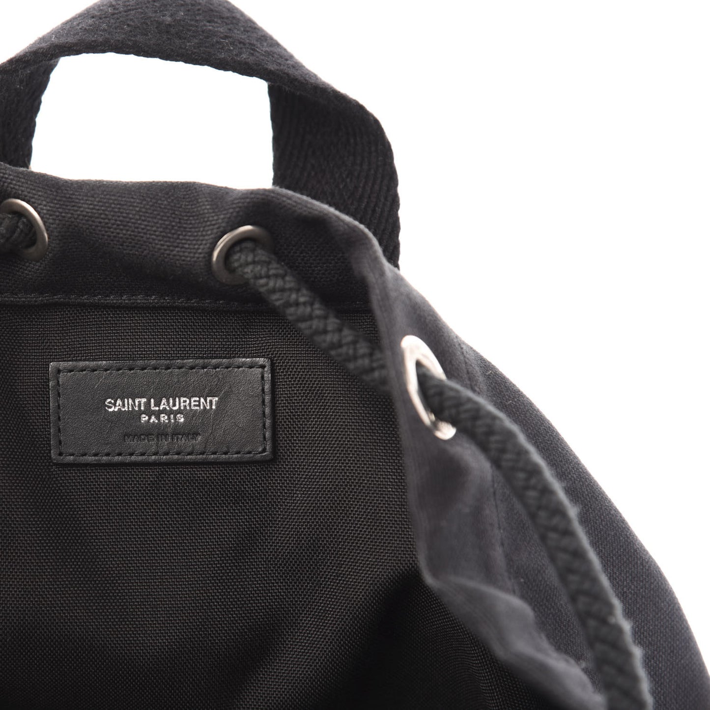 Canvas City Sailor Drawstring Backpack Black