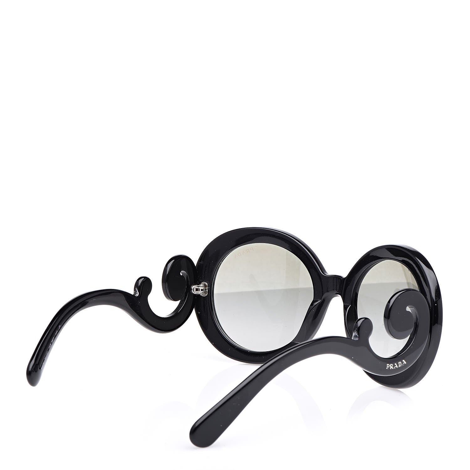 Prada Baroque Sunglasses SPR 27N Black 4 of 6