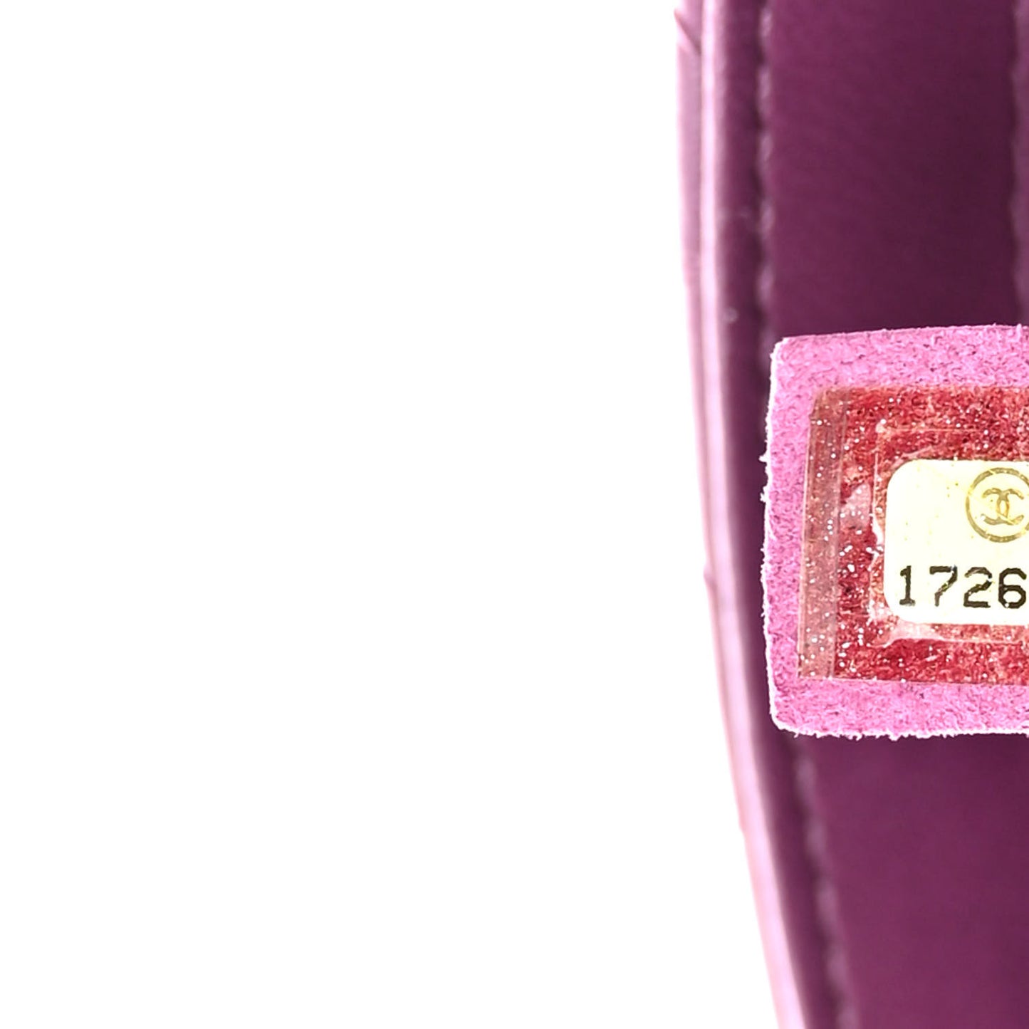 Lambskin Quilted Studded Flap Purple