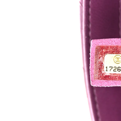 Chanel Lambskin Quilted Studded Flap Purple 7 of 10